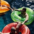 thumbnail image 5 of 42" Lime Green Glitter Pool Ring Float, Ages 8+, 5 of 10