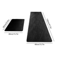 thumbnail image 3 of Zynviq 15.7" X 23.6" Bathroom Rugs Solid Color Bath Rugs Polyester Washable Rectangular Absorbent Black Small Rug for Bathtub, 3 of 6