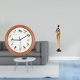 thumbnail image 2 of Reloj de pared de pájaro melódico con figura africana, escultura de mujer, reloj colgante decorativo para cocina, dormitorio, mesa y mueble de TV, dec, 2 of 8