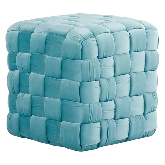 Braided Square 16" Ottoman, Small Ottoman, Round Ottoman Foot Rest, Pouf Ottoman, Foot Stool Ottoman, Foot Stool Ottoman for Living Room