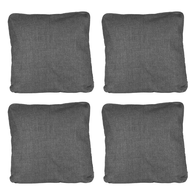 Cojin Decorativo Cuadrado Grande Set de 4 Belucci Steel Gris Oscuro