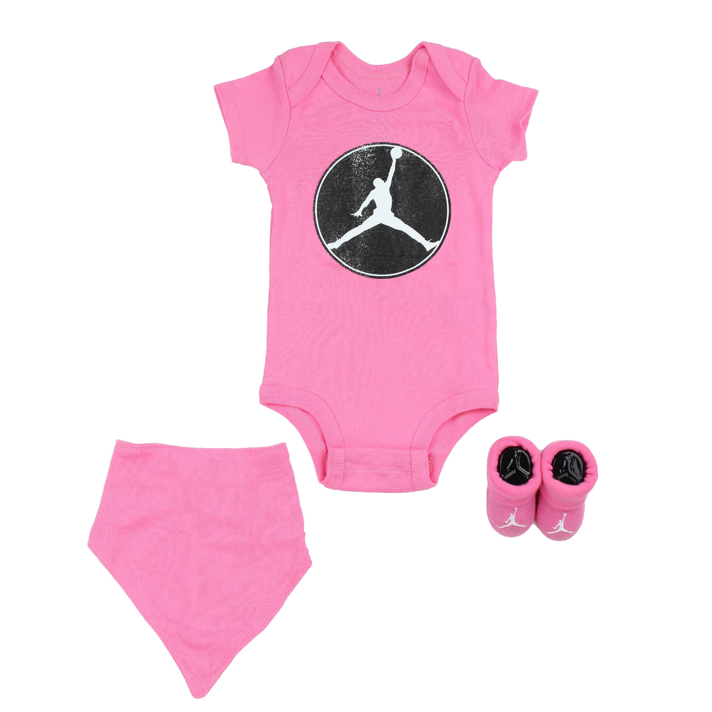 indsats Psykologisk Indrømme Air Jordan Infant 3 Piece Box Set (Lotus Pink (A3Z), 0-6 Months) -  Walmart.com