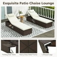 thumbnail image 5 of Costway 1 PCS Patio Chaise Lounge with 6-level Backrest, Comfy Seat Cushion & Headrest, 5 of 8