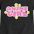 thumbnail image 3 of Instant Message - Anime Girl Fitted Short Sleeve Graphic T-Shirt, 3 of 6