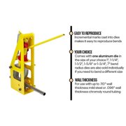3rd Generation Hydraulic Round Tube Bender, 1.625 Inch Die