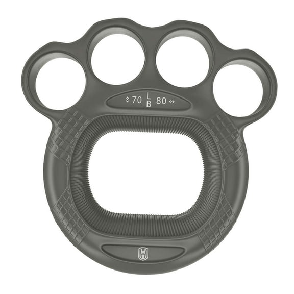 QccHieUs Silicone Finger Grip Workout Ring Forearm Exerciser Versatile Hand Exercise Ring grey