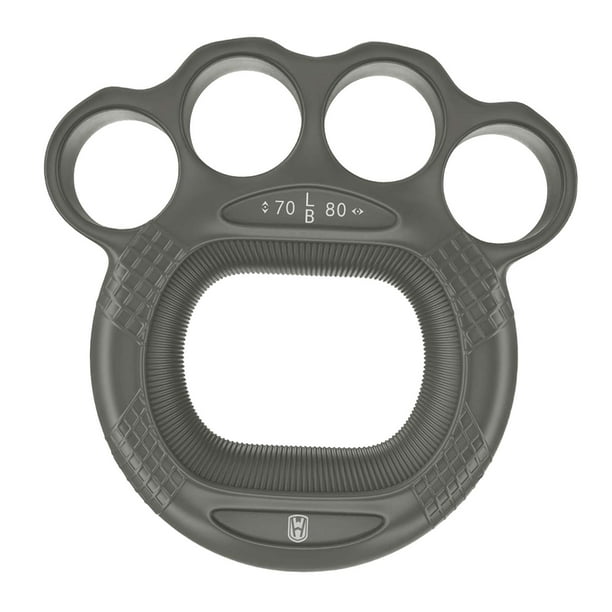 Anillo de silicona para ejercitar los dedos, ejercitador de antebrazo, deportivo, fitness, ligero gris