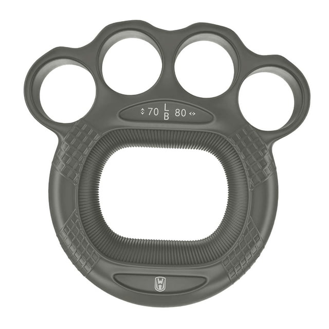 Silicone Dinger Aprolio de ejercicio Anillo de ejercicio con antebrazo Multifuncional Tren de fuerza de los dedos para ejercicio diario Escalada de gris