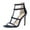 Navy, variant on XYD Women Sexy Rhinestones Strappy Cutout Sandals Stiletto High Heel Open Square Toe Back Zipper Party Dressy Shoes Size 10 Pink