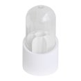thumbnail image 1 of Organizador de brochas de maquillaje de gran capacidad con rotación de 360 grados, color blanco, resistente al polvo y giratorio., 1 of 14
