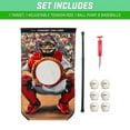 thumbnail image 4 of GoSports Strikeout Challenge Baseball Toss Doorway Game, Includes Universal Door Frame Tension Rod and Inflatable Baseballs with Ball Pump, 4 of 7