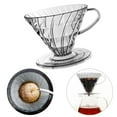 thumbnail image 2 of Coffee Dripper Cone Shape Drip Coffee Funnel Plastic V Shape Brewing Coffee Filter Cup V01 V02 For Pour Over Barista 60 Degree, 2 of 6