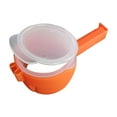 thumbnail image 1 of Ceimmolca Food Bag Clamp Food Storage Sealing Clamp With Pouring Mouth Food Bag Clamp Potato Chip Bag Clamp Plastic Food Clamp Very Suitable For Organizing And Storing Food In T, Orange, 1 of 5