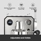 thumbnail image 5 of Máquina de Café Expreso Profesional Semiautomática con Espumador y Tanque Extraíble 64 Onzas 15 Barr, 5 of 7