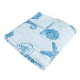 thumbnail image 2 of Levtex Home - Sandy Cove - Throw - Coastal Stripe - Blue White - Throw (50x60in.) - Cotton, 2 of 6