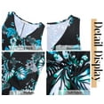 thumbnail image 5 of Fantaslook Summer Dresses for Women Casual V Neck Sleeveless Sundresses Floral Beach Short Dress with Pockets, 5 of 8