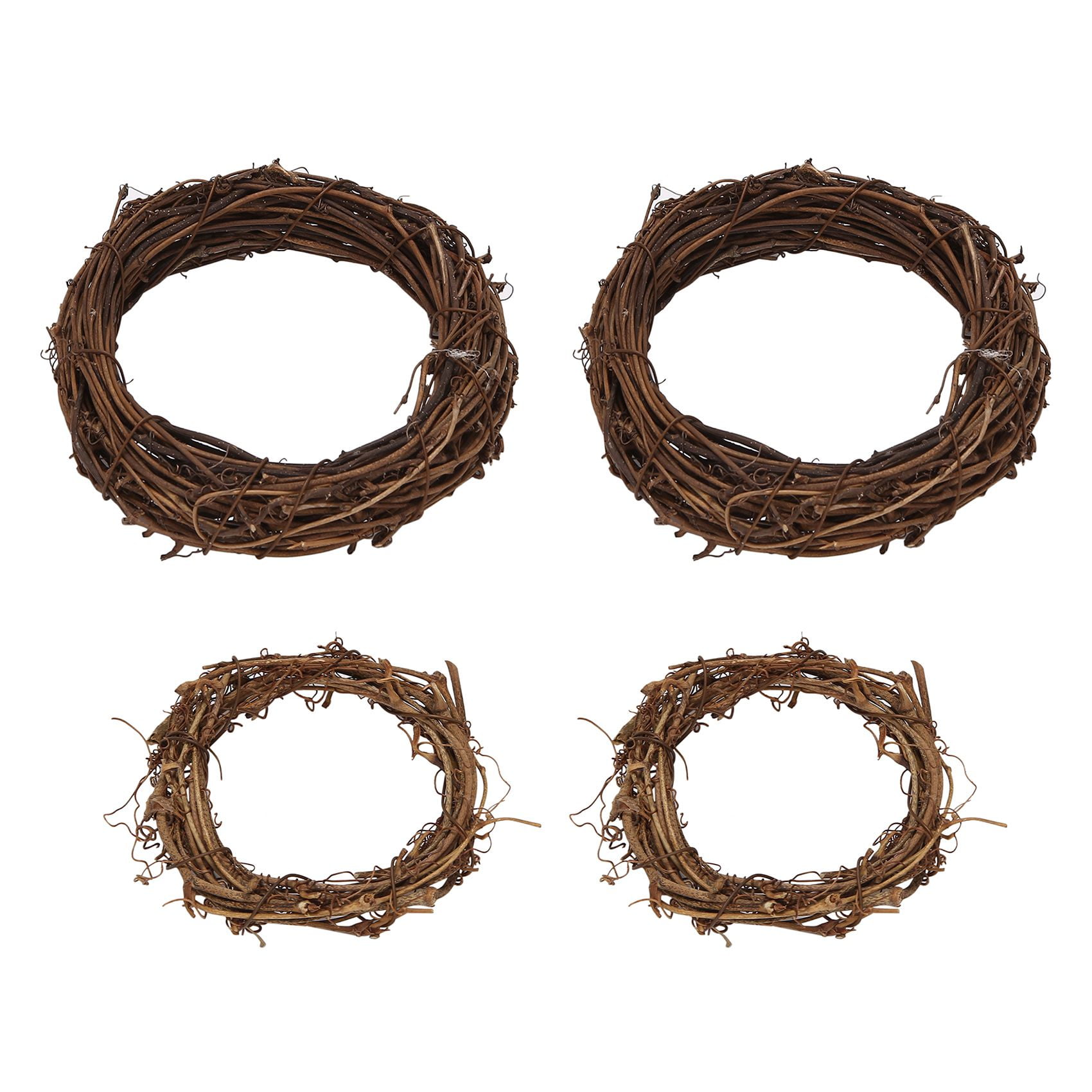 Pack of 10 Natural Straw Circular Ring Small Wreath Bases 15cm/6in 