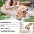 thumbnail image 6 of Ledeak Pet Pumpkin Brush, Dog Cat Grooming Self Cleaning Slicker Brush for Puppy Rabbit, Cat Brush Dog Comb Brush Gently Removes Loose Underlayer Mats Tangled Hair for Pets with Long or Short Hair, 6 of 7