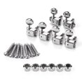 thumbnail image 1 of 6 In-Line Semi-Closed Guitar Locking Tuners Tuning Pegs Machines Heads Set for ST Tele Electric Guitar, 1 of 8