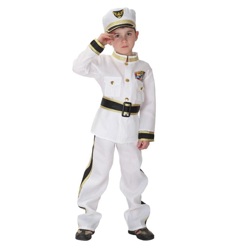 White  Navy Sailor Marine Hat Cap Kids Adult Costume Accessories Fancy Dress 