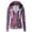 Purple, variant on Babysbule Womens Coats Women Fashion Casual Tie-Dyed Print Zipper Long Sleeve Pocket Loose Coat
