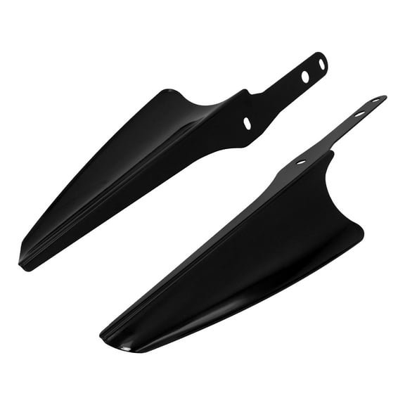 Black Front Fork Mount Wind Deflectors Fits For Harley Street Road Glide 95-2023