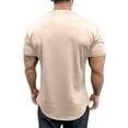 thumbnail image 5 of Cotton Short Sleeve T Shirt for Men Summer Gym Athletic Workout Muscle Shirts Casual Solid Crewneck Sports Tops, 5 of 6