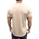thumbnail image 5 of pstuiky Camisas de manga corta para hombre, Camiseta de cuello en V para hombre, color liso, con mangas cortas elásticas, transpirables y modernas. ropa de hombre xl, 5 of 6