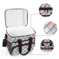 thumbnail image 6 of FORMRS Insulated Cooler Bag 24 Cans Capacity Soft Leakproof Lunch Box with Side Pockets, Red Art Pattern, 6 of 7