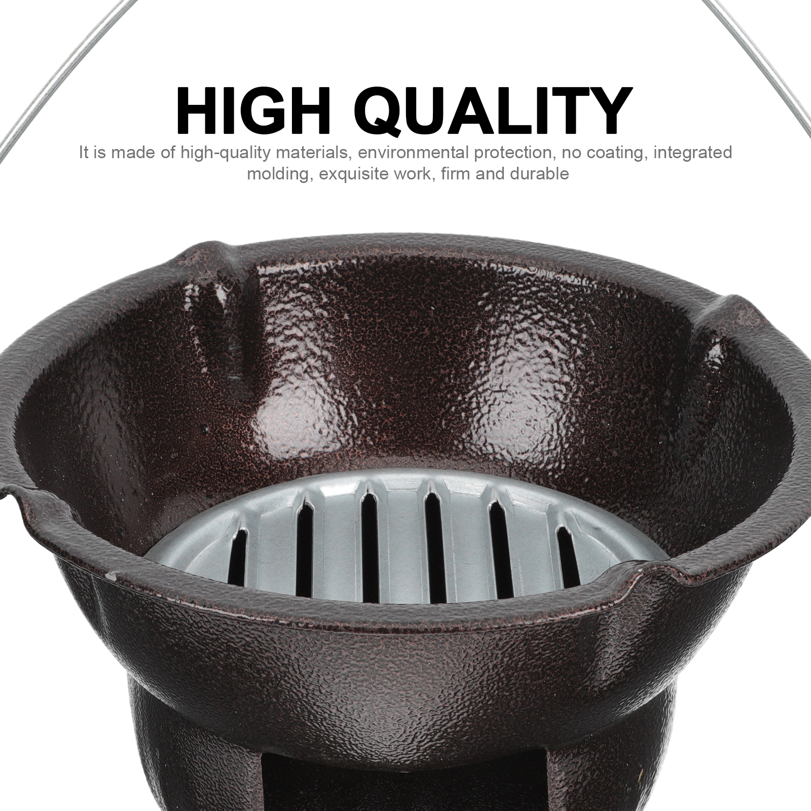 1 Set Furnace Charcoal Boiler Barbecue Stove Cast Iron Oven Tea Stove for Home