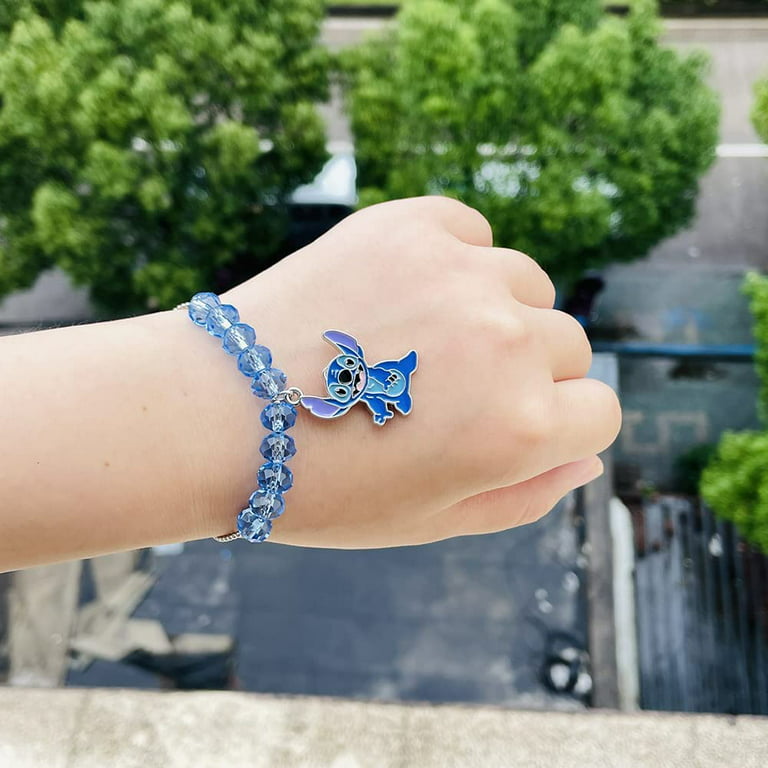 Little Girls Butterfly Charm Bracelet Blue Butterfly 