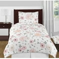 thumbnail image 2 of Sweet Jojo Designs Pink and Grey Rose Flower Girl Baby Nursery or Kids Room Small Fabric Toy Bin Storage Box Chest for Watercolor Floral Collection, 2 of 7