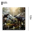 thumbnail image 2 of 12 Inch Wall Clock Battery Operated Silent Clock Decorative for Office, Kitchen, Outdoor, Living Room，Dinosaurs Park Exquisite, 2 of 4