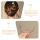 thumbnail image 5 of BRIGHTFUFU Horquilla para el pelo con forma de luna para mujer, pasador para el pelo con forma de luna para niña, herramienta para peinar el cabello, 5 of 8
