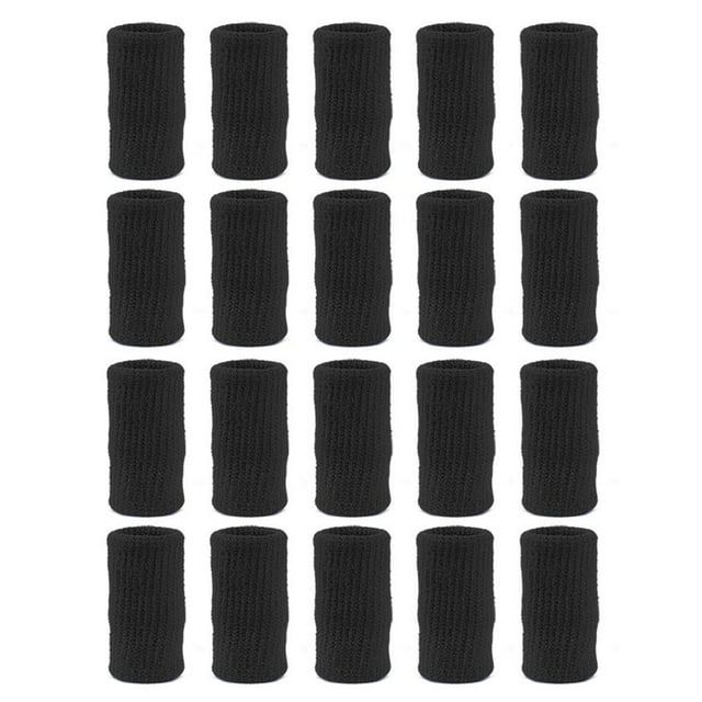 AMERTEER 20 Pcs Finger Sleeve Protector Thumb Braces Soft Breathable Elastic Relieving Pain Finger Sleeves Thumb Brace Support