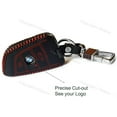 thumbnail image 3 of Genuine Leather Cover Remote Protecto Fob Case Hook Holder Fit for BMW  Key (red), 3 of 6