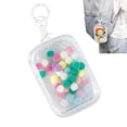 thumbnail image 1 of Bolsa de exhibición de figuras transparentes, bolsa de almacenamiento de figuras portátil con llavero, caja ciega para colgar mini muñecas, cierre de cremallera única, estuche coleccionable a prueba d, 1 of 5