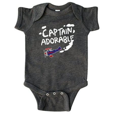 

Inktastic Captain Adorable Plane Gift Baby Boy or Baby Girl Bodysuit
