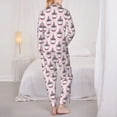 thumbnail image 6 of Wukai Cute Cupcake Print Women's Pajama Set - Soft Long Sleeve Sleepwear for Comfort and Style-X-Large, 6 of 9