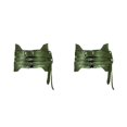 thumbnail image 4 of Qarigey Cinturón ancho con correa resistente en estilo medieval para disfraces de adultos Armadura Pirata Caballero Unisex Cuero artificial verde 2Conjunto, 4 of 6