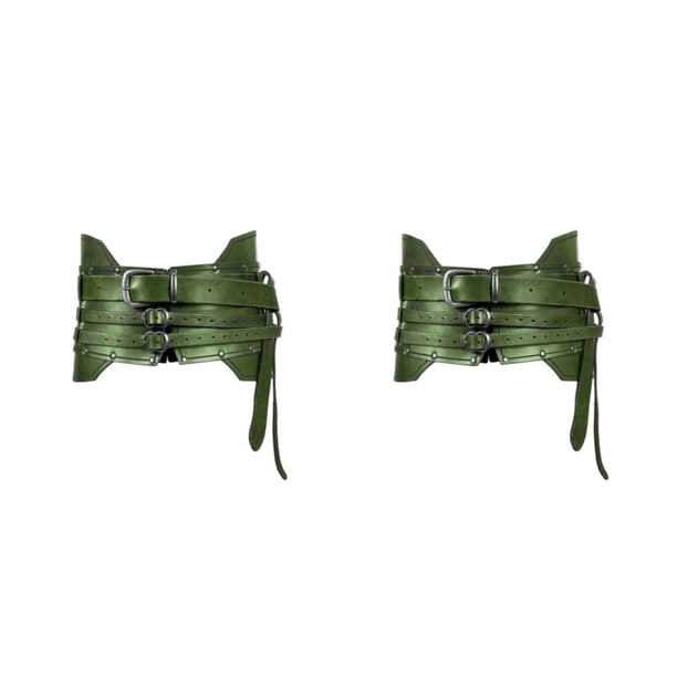 Sonducket Cinturón ancho de armadura de caballero pirata para disfraces de adultos y adolescentes en auténtico estilo medieval Trajes de Type2 NO2