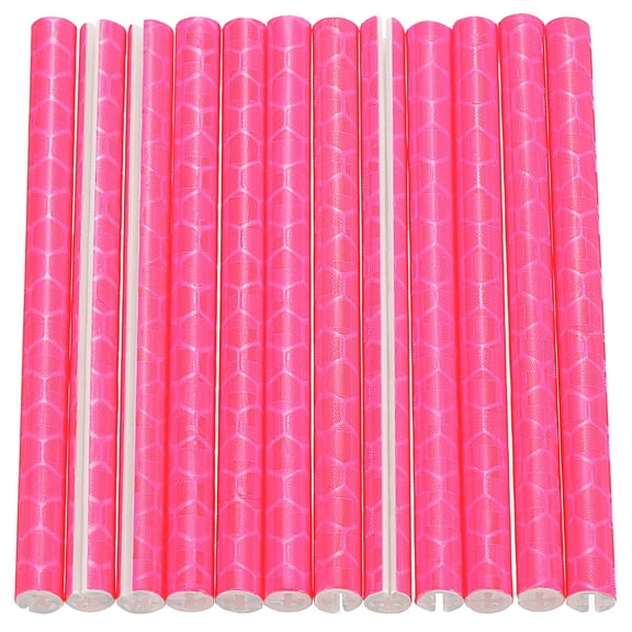Uxcell 72pcs Bike Reflective Spoke Skin Plastic Bicycle Spoke Reflectors Spoke Covers Trim Wrap Wheel Visibility, Purple