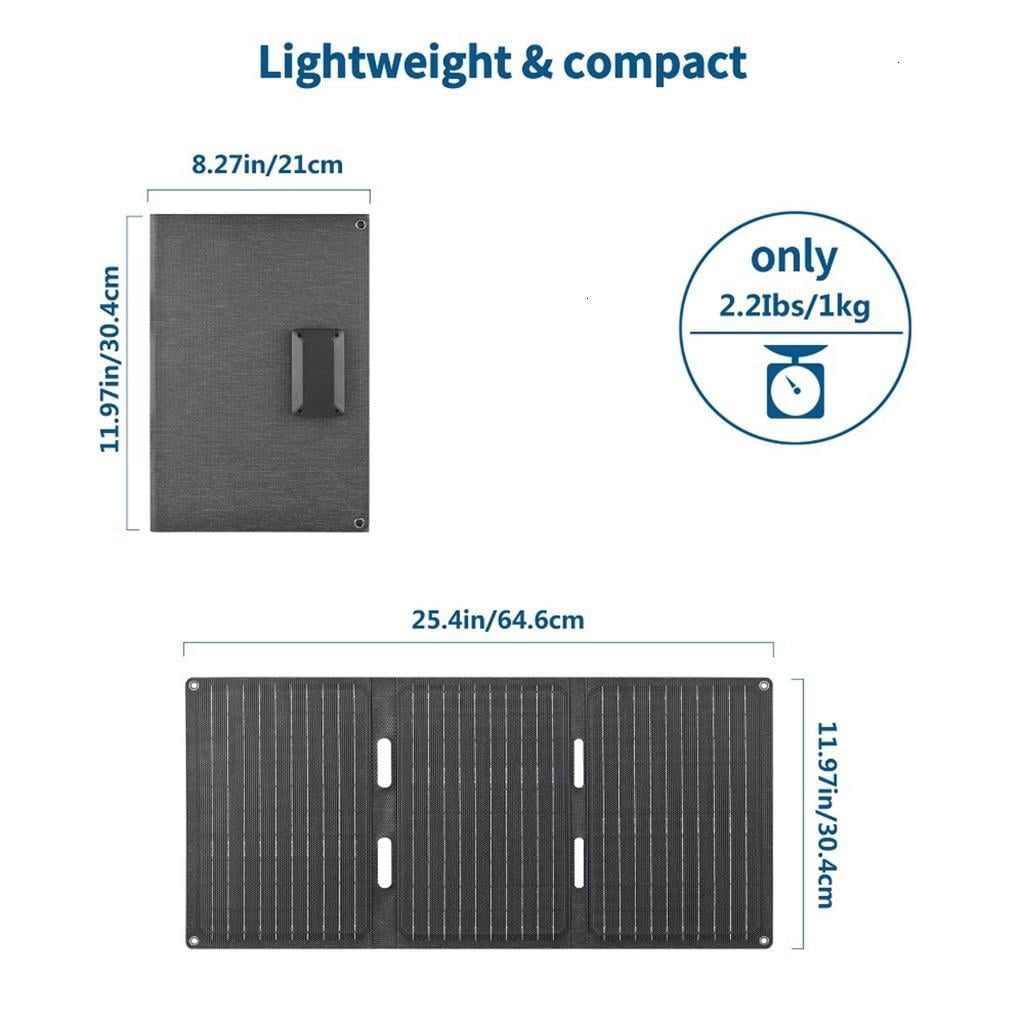 30W ETFE Folding Solar Panel Waterproof Outdoor Hiking Solar Charging Solar Panel for Power Camera