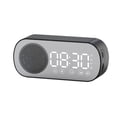 thumbnail image 4 of Altavoz Bluetooth inalámbrico HD reloj despertador reloj con espejo tarjeta Radio regalo mini estéreo, 4 of 5