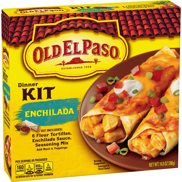 Old El Paso Enchilada Dinner Kit With Flour Tortillas, Enchilada Sauce