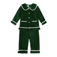 thumbnail image 1 of Nuevo conjunto de pijamas de albornoz para niños de Navidad, ropa de casa de terciopelo dorado para niños y niñas, ropa de dormir, camisón de invierno para niños, Pijama120 zhangmengya CONDUJO, 1 of 2