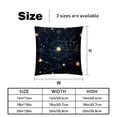 thumbnail image 5 of Gemini Constellation Decorative Covers for Chair - Set of 2, Unique Patterns, 16x16, 18x18, 20x20 Inches for Home Decor and Gifts, 5 of 6