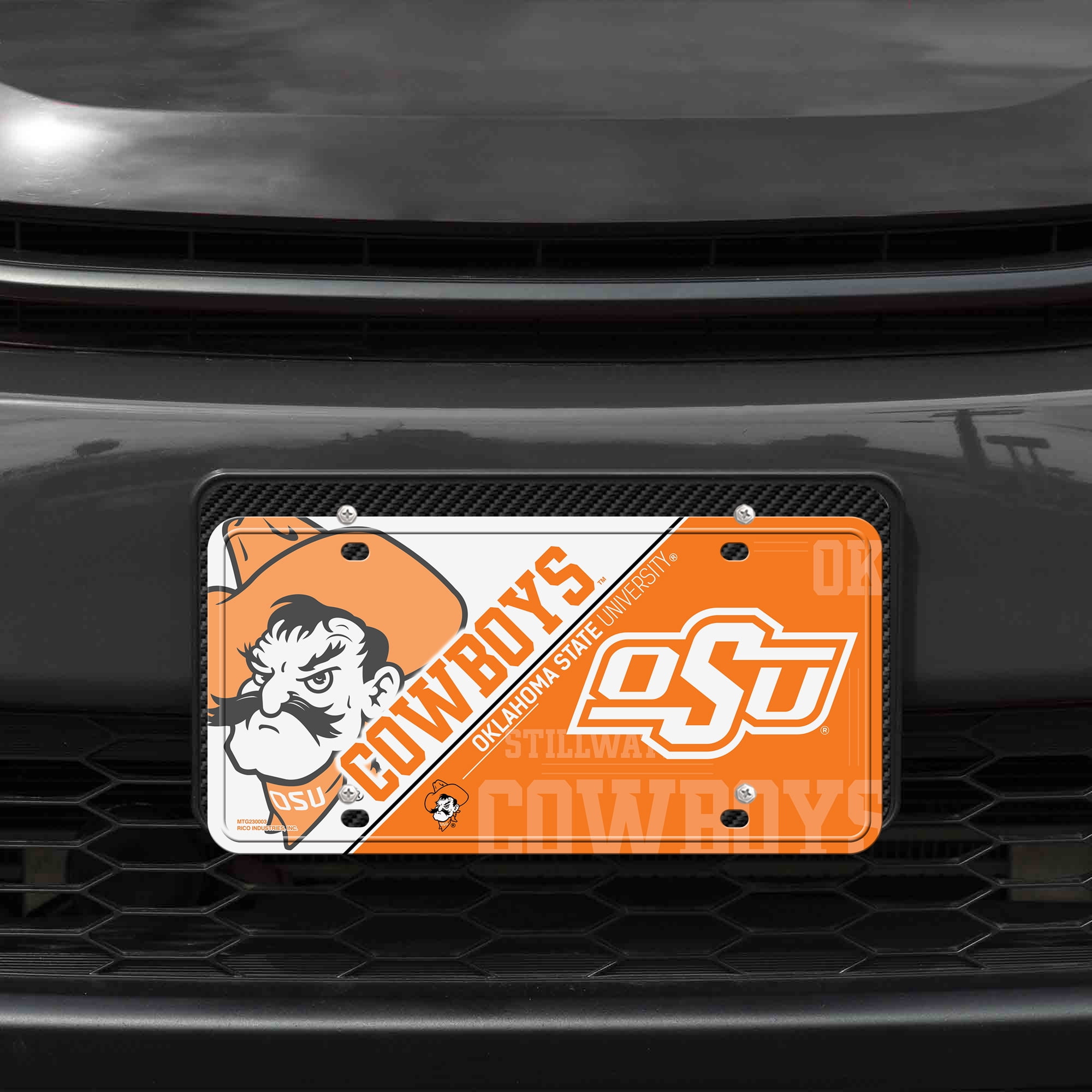 OKLAHOMA STATE METAL TAG