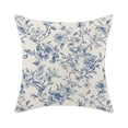 thumbnail image 3 of Fall Pillow Covers Fall Decorations Blue Sofa Couch Pillow Covers Square Summer Pillow Covers 18x18 Thanksgiving Flower Print Pillowcase Decorative Throw Pillow Covers Cushion Cases, 3 of 6