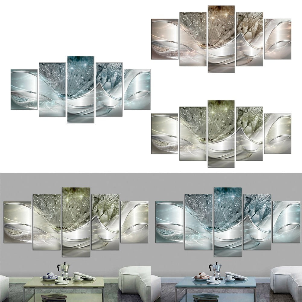 5Pcs Canvas Print Paintings Landscape Pictures Wall Art Modern Living Room Decor